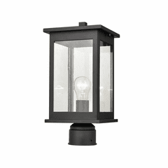 Millennium Bowton 1-LT Outdoor Post Lantern - Powder Coat Black - 4131-PBK