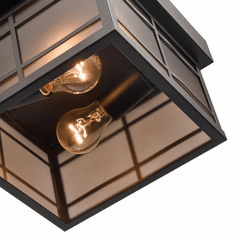 Millennium Brockston 1-LT Outdoor Flush Mount - Powder Coat Bronze - 4164-PBZ