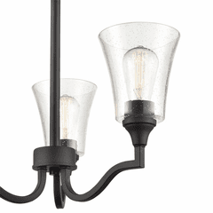 Millennium Caily 3-LT Chandelier - Matte Black - 2113-MB