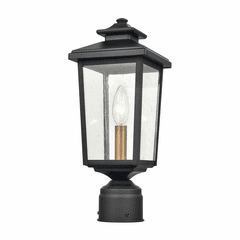Millennium Eldrick 1-LT Outdoor Post Lantern - Powder Coat Black - 4631-PBK