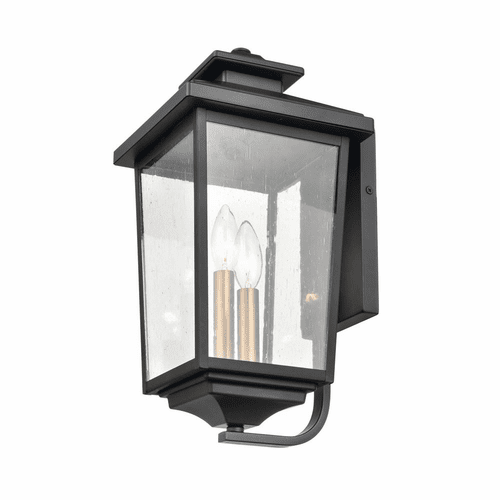 Millennium Eldrick 2-LT Outdoor Hanging Lantern - Powder Coat Black - 4642-PBK