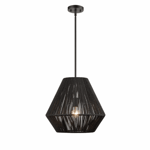 Millennium Elise 1-LT Pendant - Matte Black - 9022-MB