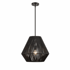 Millennium Elise 1-LT Pendant - Matte Black - 9022-MB