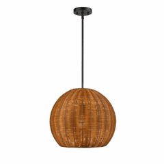 Millennium Elise 1-LT Pendant - Natural - 9024-NAT