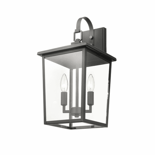 Millennium Fetterton 2-LT Outdoor Hanging Lantern - Powder Coat Black - 2972-PBK