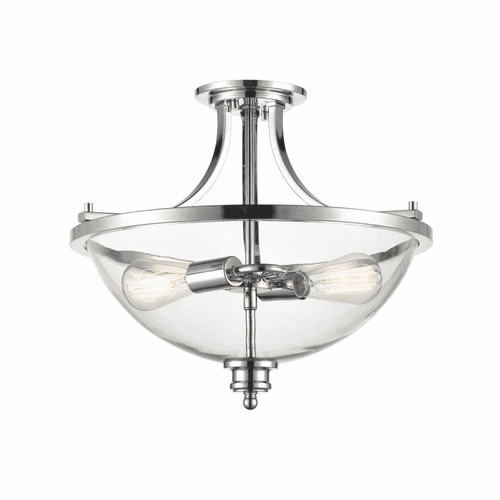 Millennium Forsyth 2-LT Semi-Flush Mount - Chrome - 3622-CH