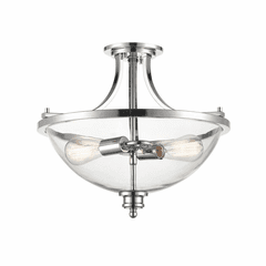 Millennium Forsyth 2-LT Semi-Flush Mount - Chrome - 3622-CH