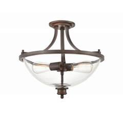 Millennium Forsyth 2-LT Semi-Flush Mount - Rubbed Bronze - 3622-RBZ