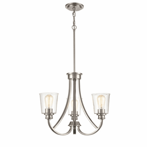 Millennium Forsyth 3-LT Chandelier Ceiling Light - Brushed Nickel - 3623-BN