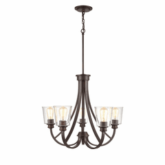 Millennium Forsyth 5-LT Chandelier Ceiling Light - Rubbed Bronze - 3625-RBZ