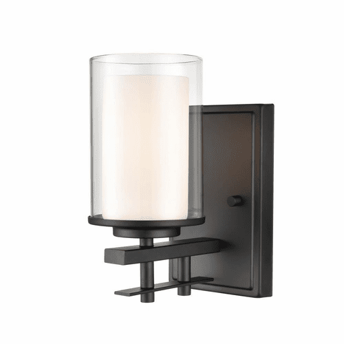 Millennium Huderson 1-LT Wall Sconce - Matte Black - 5501-MB