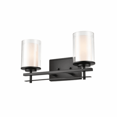 Millennium Huderson 2-LT Bath Vanity Light - Matte Black - 5502-MB