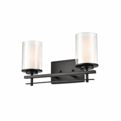 Millennium Huderson 2-LT Bath Vanity Light - Matte Black - 5502-MB Millennium Huderson 2-LT Bath Vanity Light - Matte Black - 5502-MB