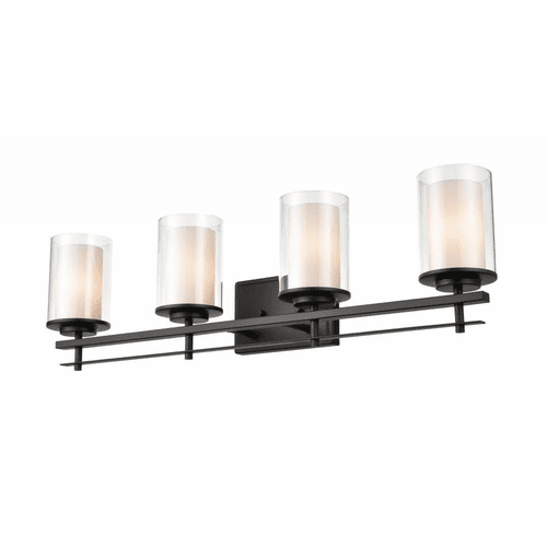 Millennium Huderson 4-LT Bath Vanity Light - Matte Black - 5504-MB