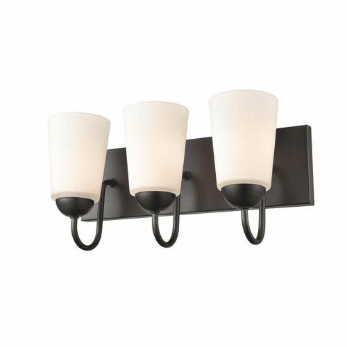 Millennium Ivey Lake 3-LT Bath Vanity Light - Matte Black - 9813-MB