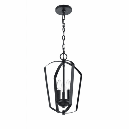 Millennium Ivey Lake 3-LT Chandelier - Matte Black - 9823-MB