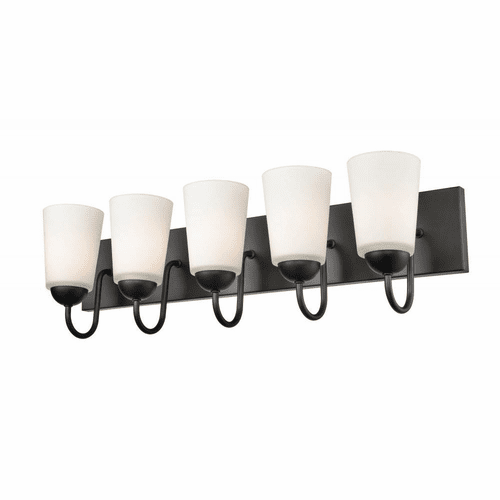 Millennium Ivey Lake 5-LT Bath Vanity Light - Matte Black - 9815-MB