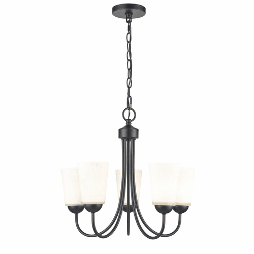 Millennium Ivey Lake 5-LT Chandelier - Matte Black - 9805-MB