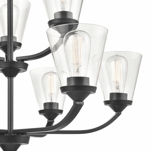 Millennium Josleen 9-LT Chandelier - Matte Black - 9109-MB