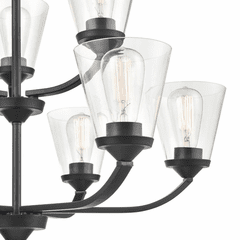 Millennium Josleen 9-LT Chandelier - Matte Black - 9109-MB Millennium Josleen 9-LT Chandelier - Matte Black - 9109-MB