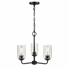 Millennium Moven 3-LT Chandelier - Matte Black - 9603-MB