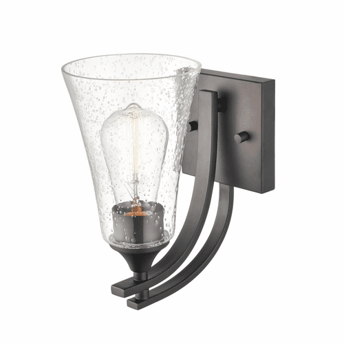 Millennium Natalie 1-LT Bath Vanity Light - Matte Black - 1491-MB