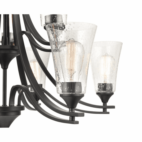 Millennium Natalie 9-LT Chandelier - Matte Black - 1469-MB