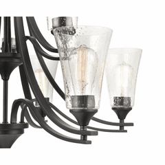Millennium Natalie 9-LT Chandelier - Matte Black - 1469-MB