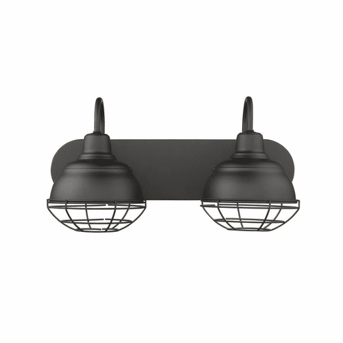 Millennium Neo-Industrial 2-LT Bath Vanity Light - Matte Black - 5422-MB