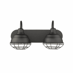 Millennium Neo-Industrial 2-LT Bath Vanity Light - Matte Black - 5422-MB