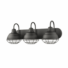 Millennium Neo-Industrial 3-LT Bath Vanity Light - Matte Black - 5423-MB