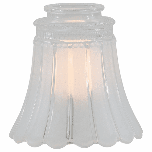 Minka-Aire 2 1/4" Clear/Frosted Glass Shade - 2560