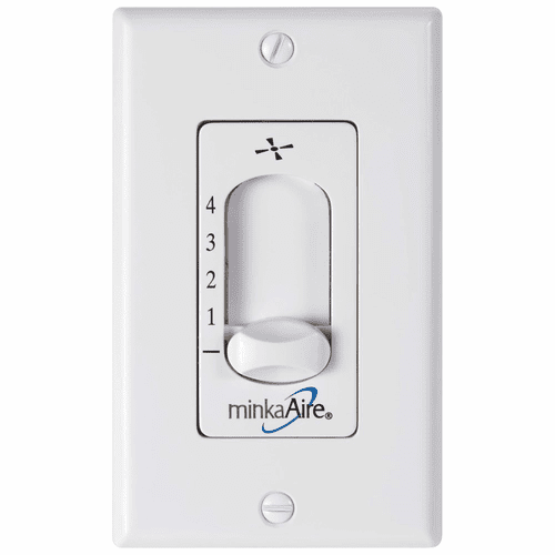 Minka-Aire 4 Speed Wall Control - White - WC116