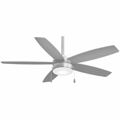 Minka Aire Airetor - LED 52" Ceiling Fan - Brushed Nickel W/ Silver - F673L-BN/SL Minka Aire Airetor - LED 52" Ceiling Fan - Brushed Nickel W/ Silver - F673L-BN/SL