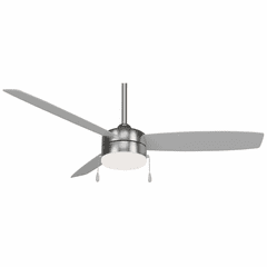 Minka Aire Airetor III - LED 54" Ceiling Fan - Brushed Nickel W/ Silver - F670L-BN/SL