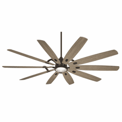 Minka Aire Barn H2O - LED 84" Ceiling Fan - Coal - F865L-CL/SG Minka Aire Barn H2O - LED 84" Ceiling Fan - Coal - F865L-CL/SG