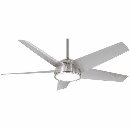 Minka Aire Chubby - 58" LED Ceiling Fan For Outdoor/LED Light - Brushed Nickel - F781L-BNW