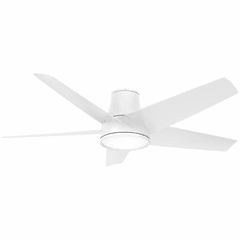 Minka Aire Chubby II - 58" LED Ceiling Fan For Outdoor Use - Flat White - F782L-WHF