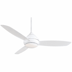 Minka Aire Concept I Wet - LED 58" Ceiling Fan - White - F477L-WH Minka Aire Concept I Wet - LED 58" Ceiling Fan - White - F477L-WH