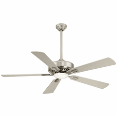 Minka Aire Contractor Plus - LED 52" Ceiling Fan - Brushed Nickel - F556L-BN Minka Aire Contractor Plus - LED 52" Ceiling Fan - Brushed Nickel - F556L-BN