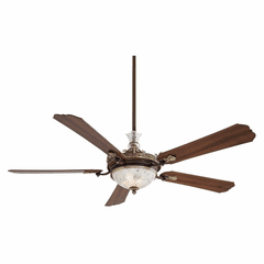 Minka Aire Cristafano - LED 68" Ceiling Fan - Belcaro Walnut - F900L-BCW