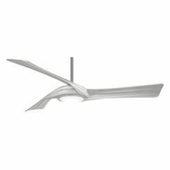 Minka Aire Curl - LED 60" Ceiling Fan - Brushed Nickel W/ Silver - F714L-BN/SL