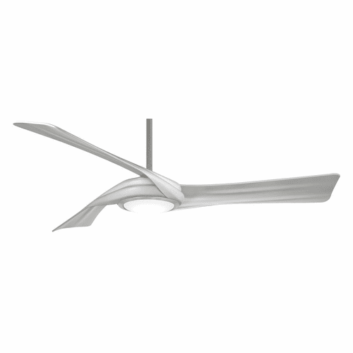 Minka Aire Curl - LED 60" Ceiling Fan - Brushed Nickel W/ Silver - F714L-BN/SL