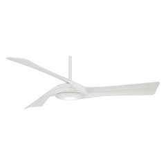 Minka Aire Curl - LED 60" Ceiling Fan - Flat White - F714L-WHF