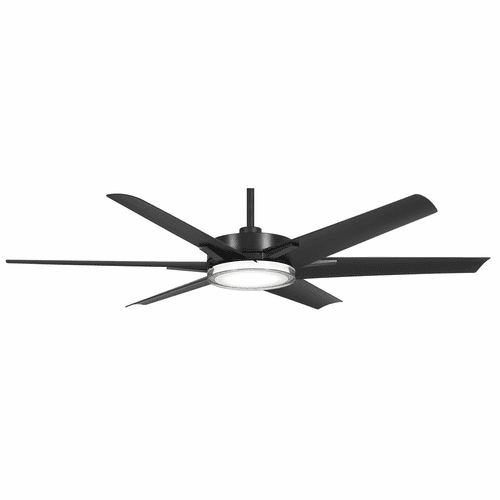 Minka Aire Deco - 65" Ceiling Fan With LED Light Kit Outdoor - Coal - F866L-CL