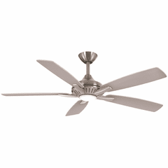 Minka Aire Dyno - LED 52" Ceiling Fan - Brushed Nickel W/ Silver - F1000-BN/SL