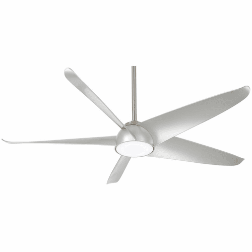 Minka Aire Ellipse - LED 60" Ceiling Fan - Brushed Nickel W/ Silver - F771L-BN/SL