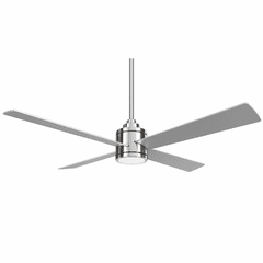 Minka Aire Falco - 54" Ceiling Fan W/Light Kit - Brushed Nickel/Silver - F796L-BN/SL