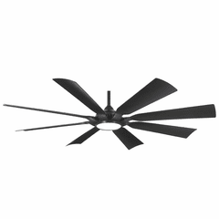 Minka Aire Future - 65" Wet Location Ceiling Fan With LED Light - Coal - F756L-CL