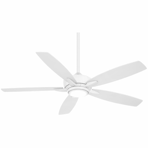 Minka Aire Kelvyn - 52" Ceiling Fan W/LED Light Kit - Flat White - F717L-WHF